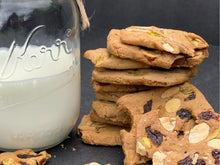 Load image into Gallery viewer, Almond Pistachio & Tart Cherries Wafers - minimepastry.com