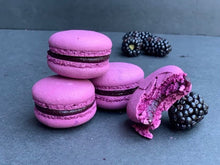 Load image into Gallery viewer, Black Currant Macarons
