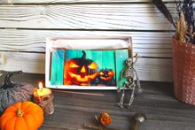 Load image into Gallery viewer, Halloween Angry Pumpkin Mini Cake Gift Box - minimepastry.com
